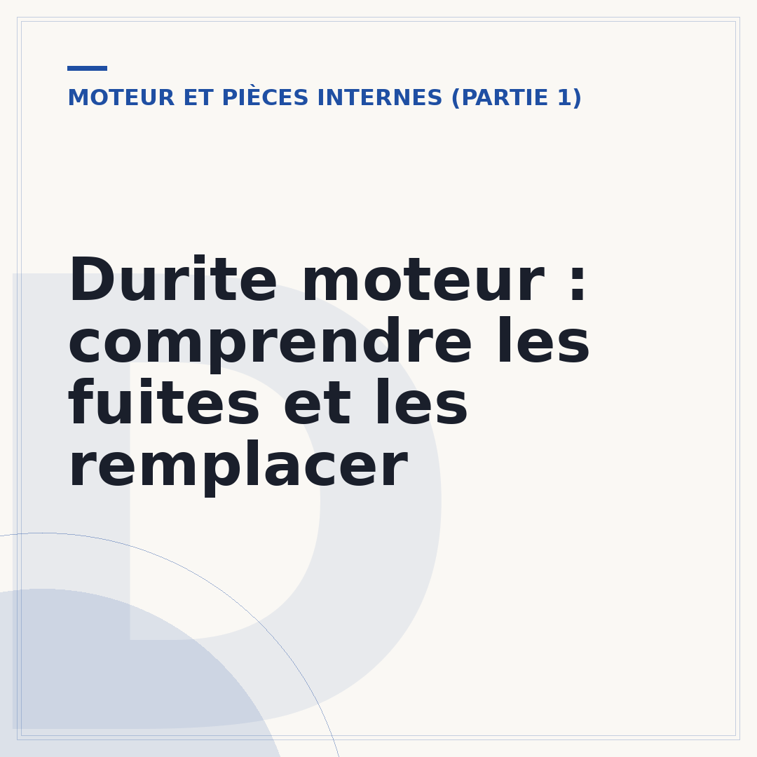 Durite moteur : comprendre les fuites et les remplacer