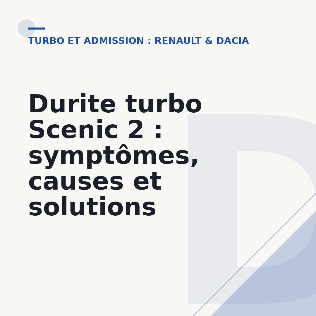 Durite turbo Scenic 2 : symptômes, causes et solutions