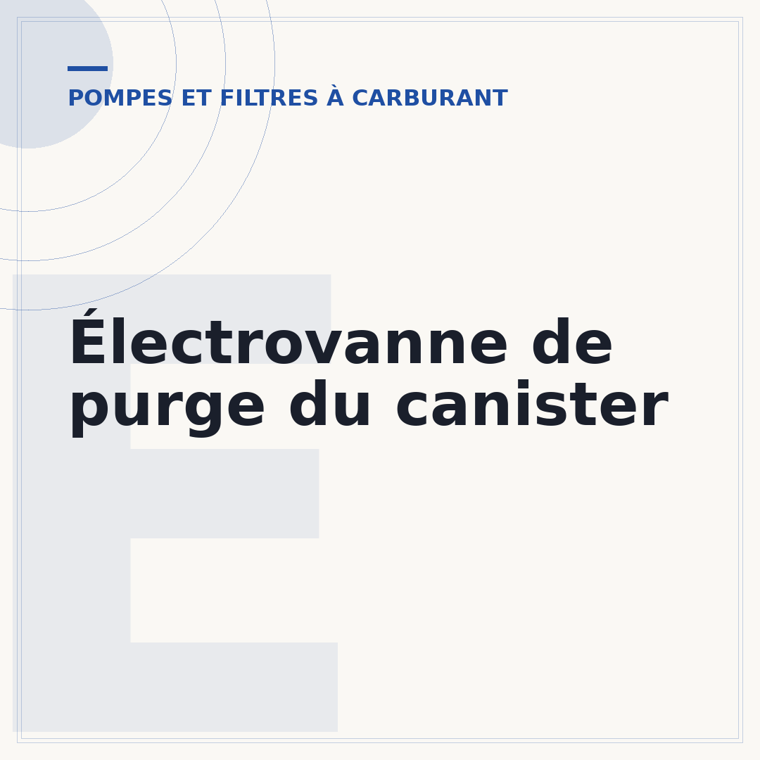 Électrovanne de purge du canister
