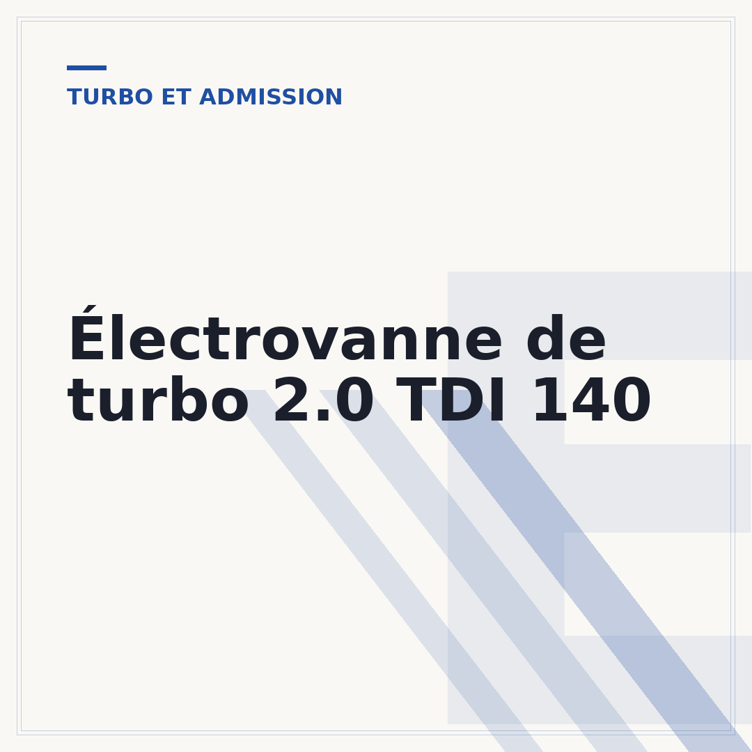 Électrovanne de turbo 2.0 TDI 140
