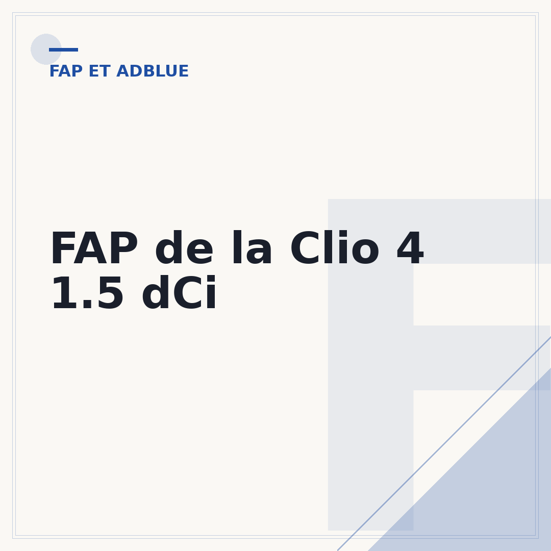 FAP de la Clio 4 1.5 dCi