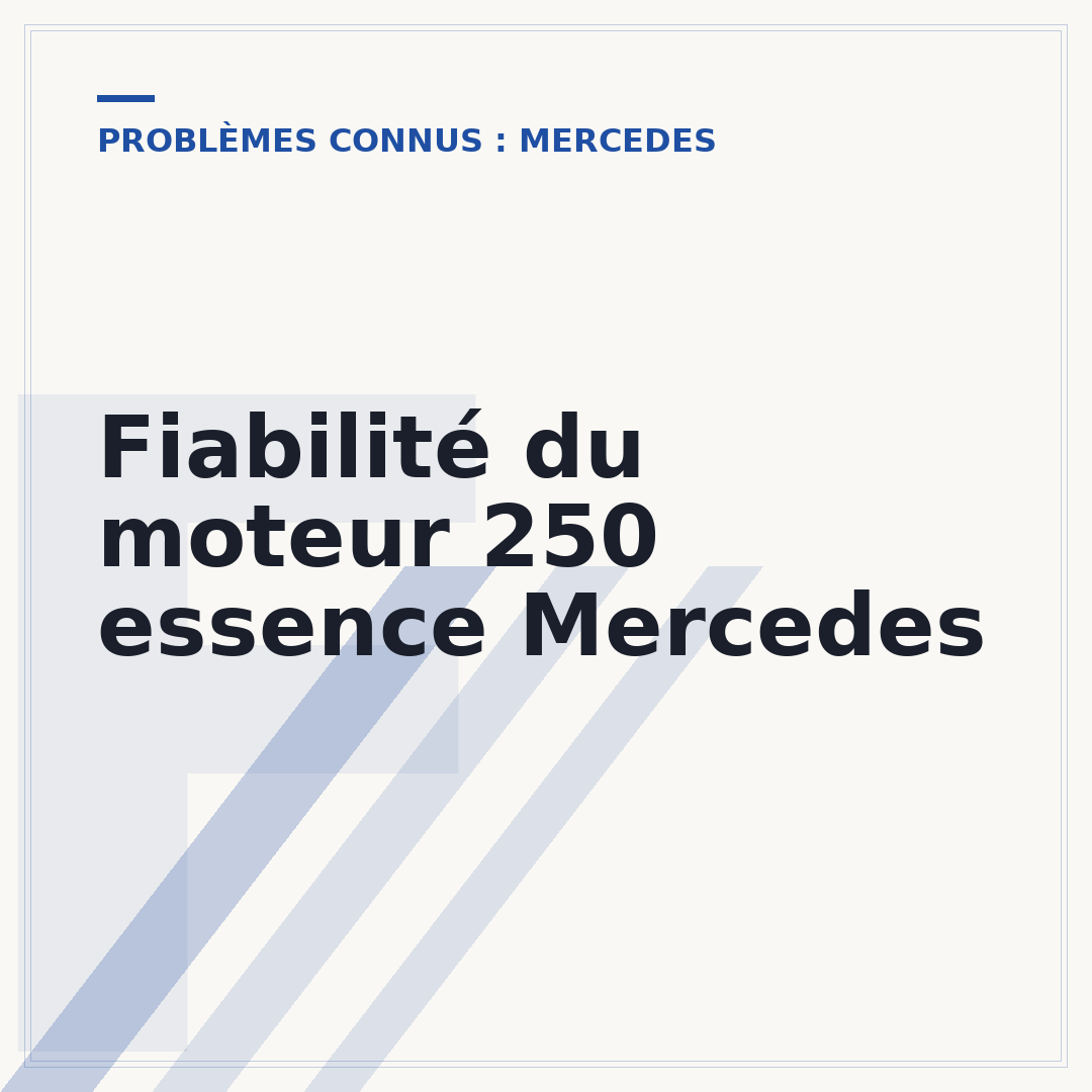 Fiabilité du moteur 250 essence Mercedes
