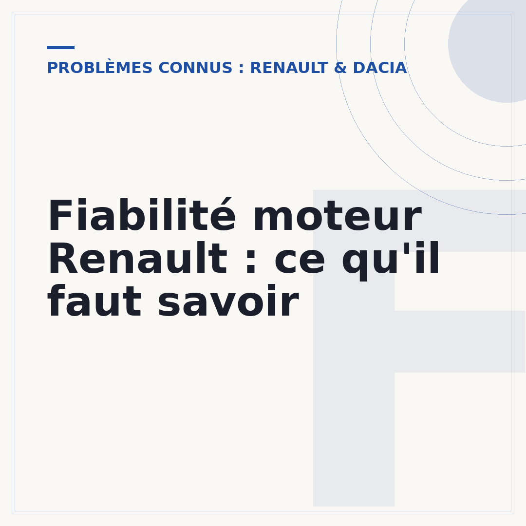 Fiabilité moteur Renault : ce qu'il faut savoir