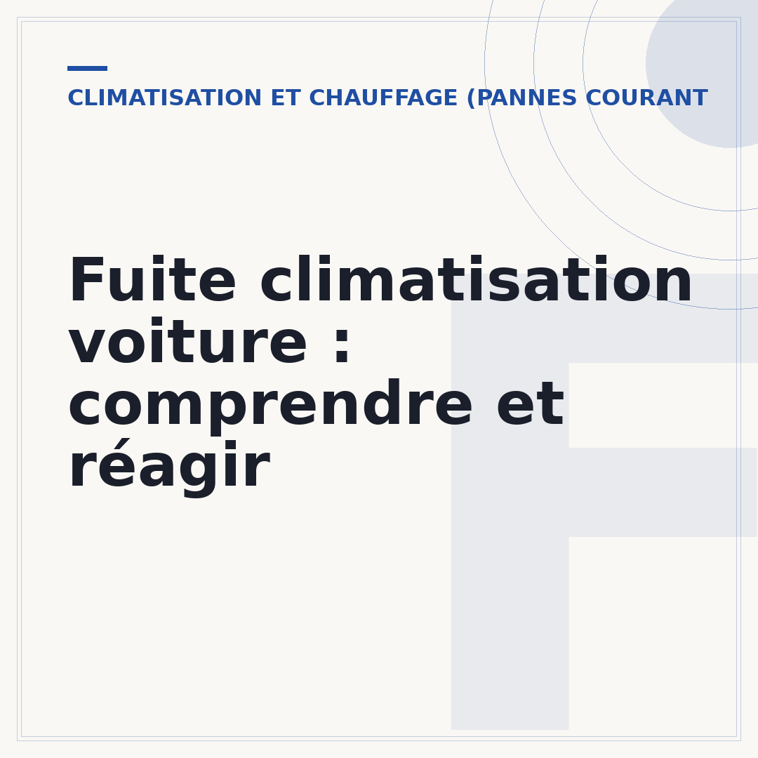 Fuite climatisation voiture : comprendre et réagir