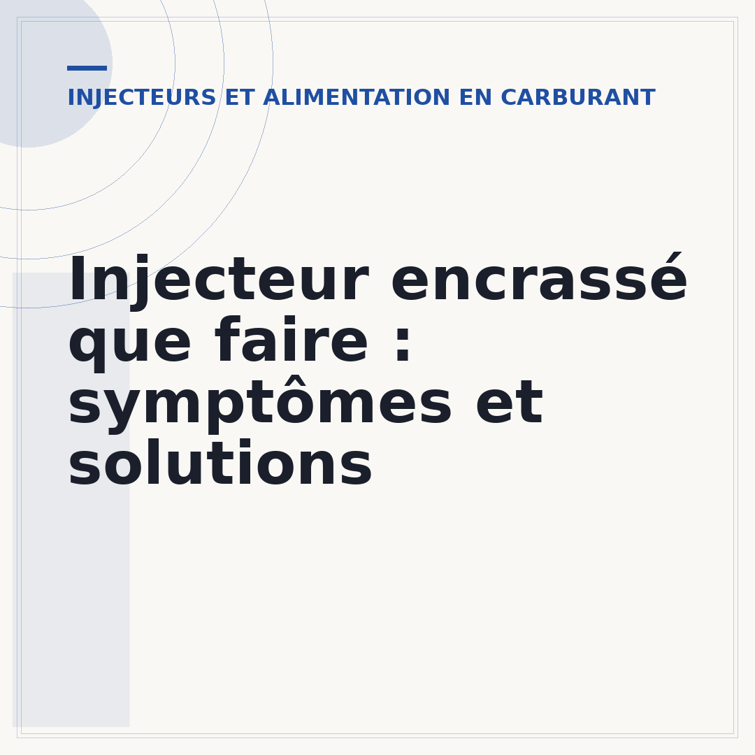 Injecteur encrassé que faire : symptômes et solutions