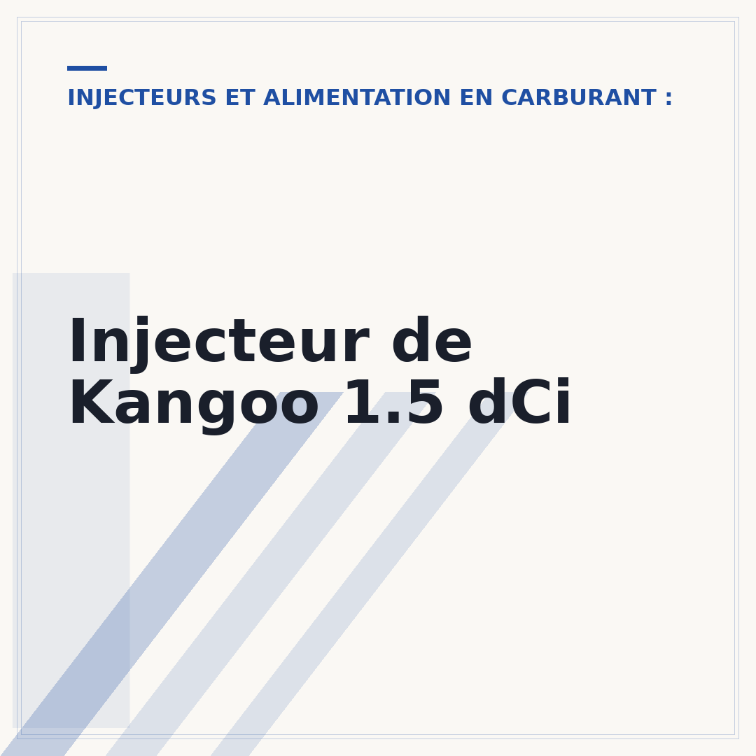 Injecteur de Kangoo 1.5 dCi