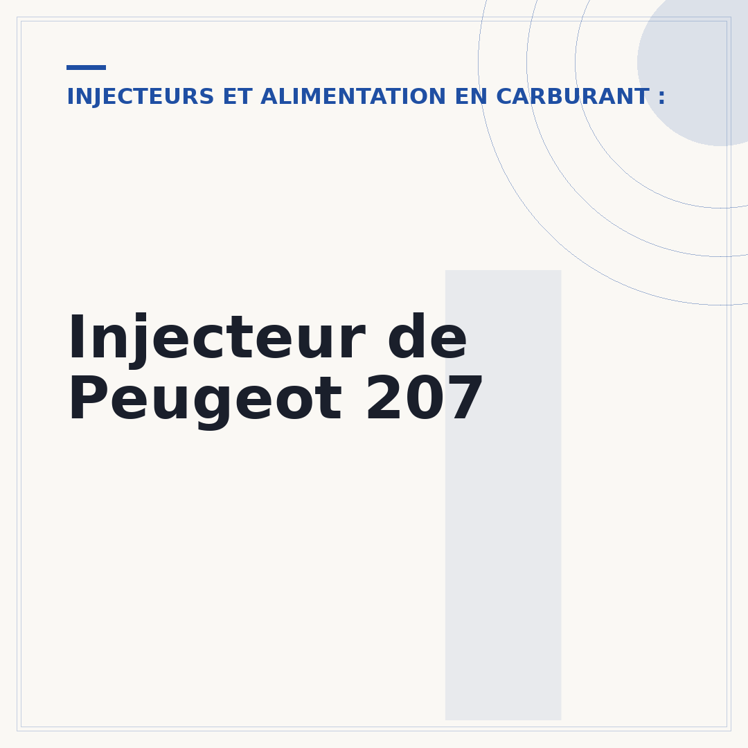 Injecteur de Peugeot 207