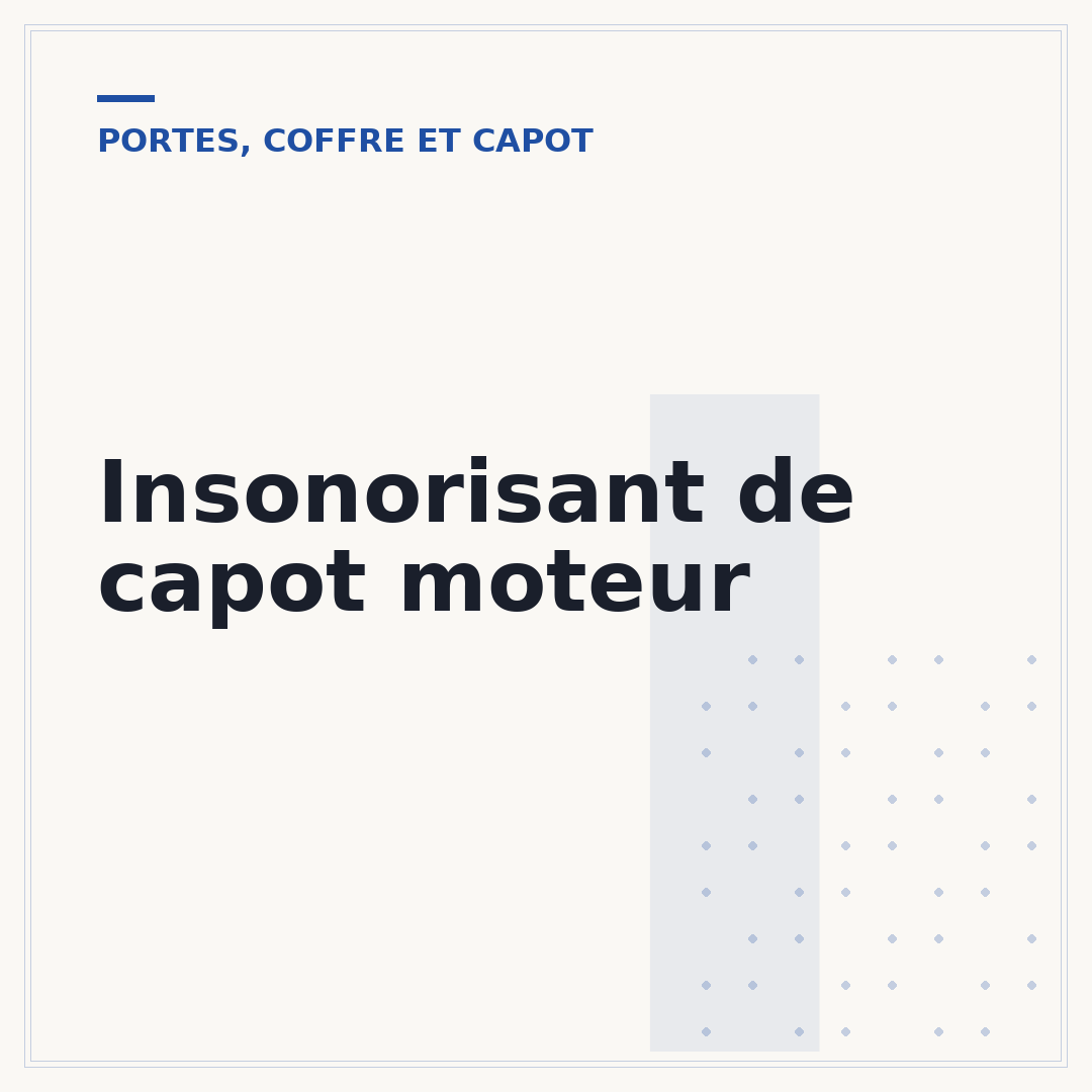 Insonorisant de capot moteur