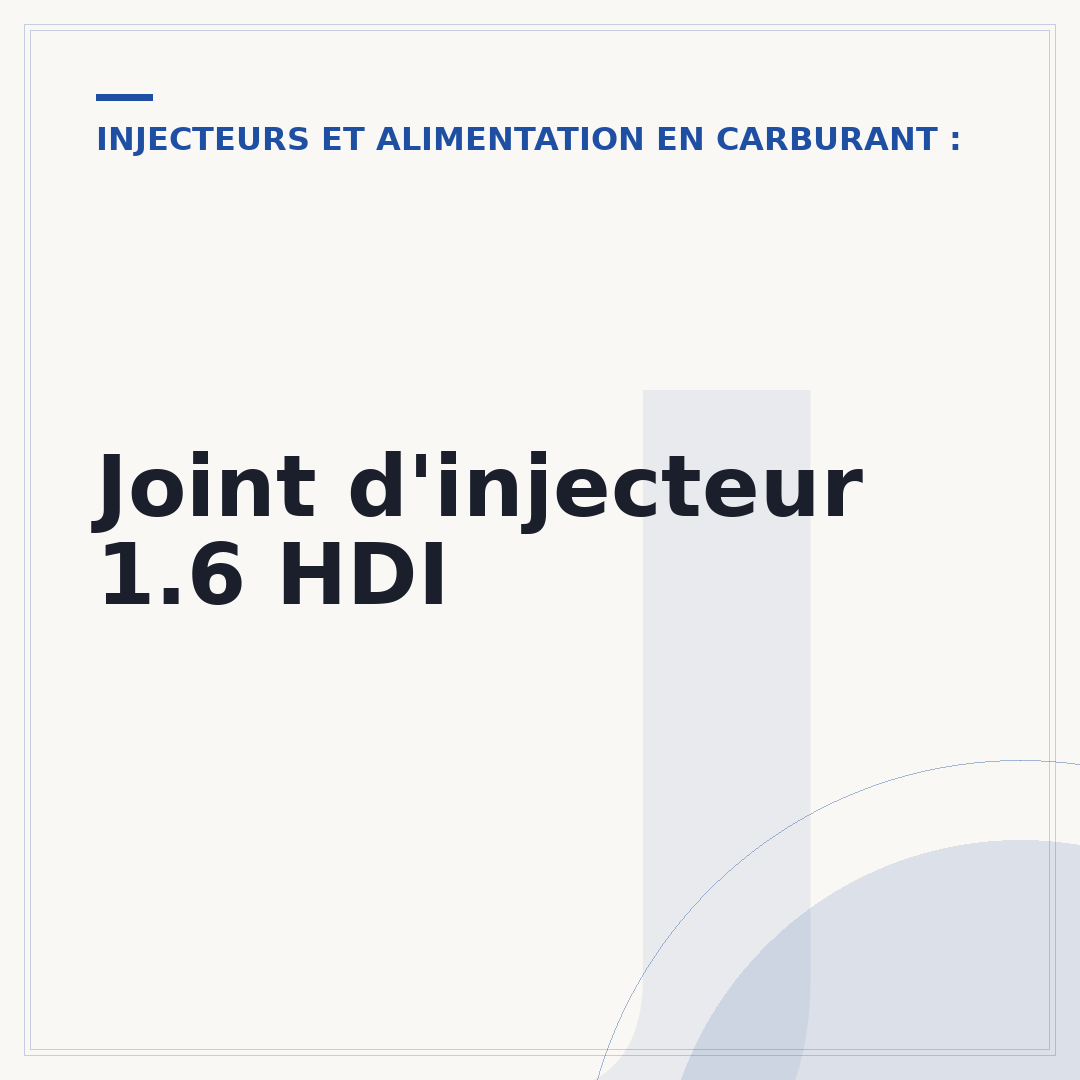 Joint d'injecteur 1.6 HDI