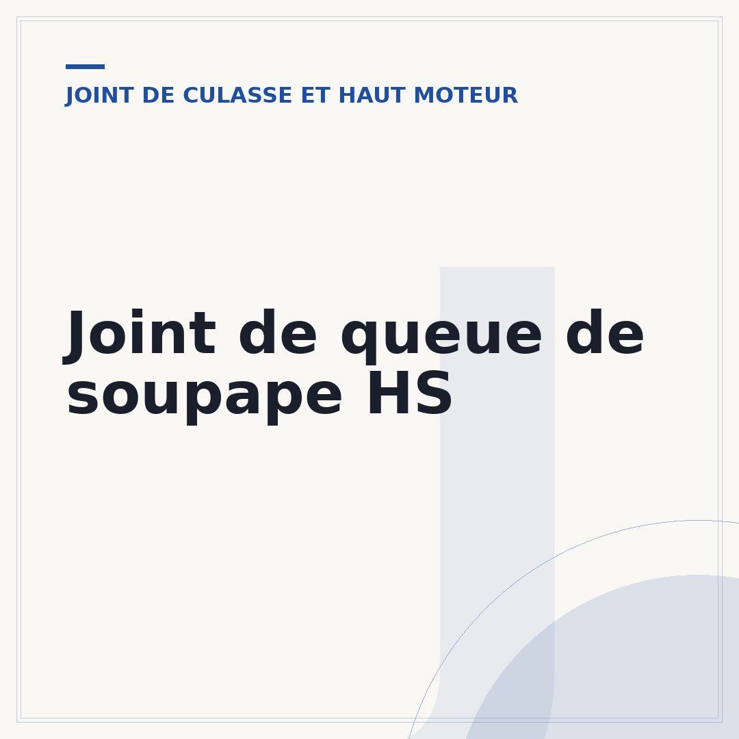 Joint de queue de soupape HS