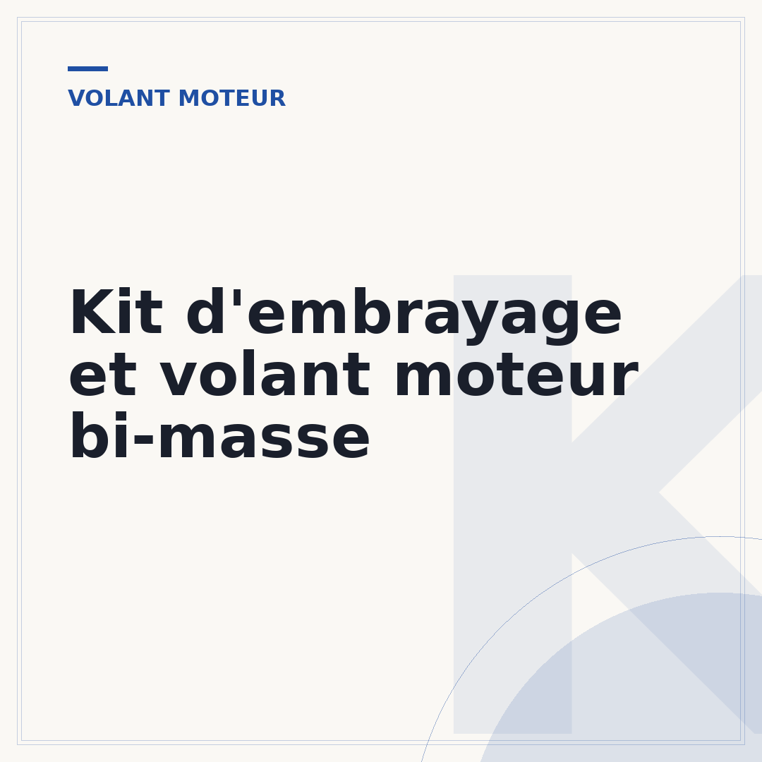 Kit d'embrayage et volant moteur bi-masse