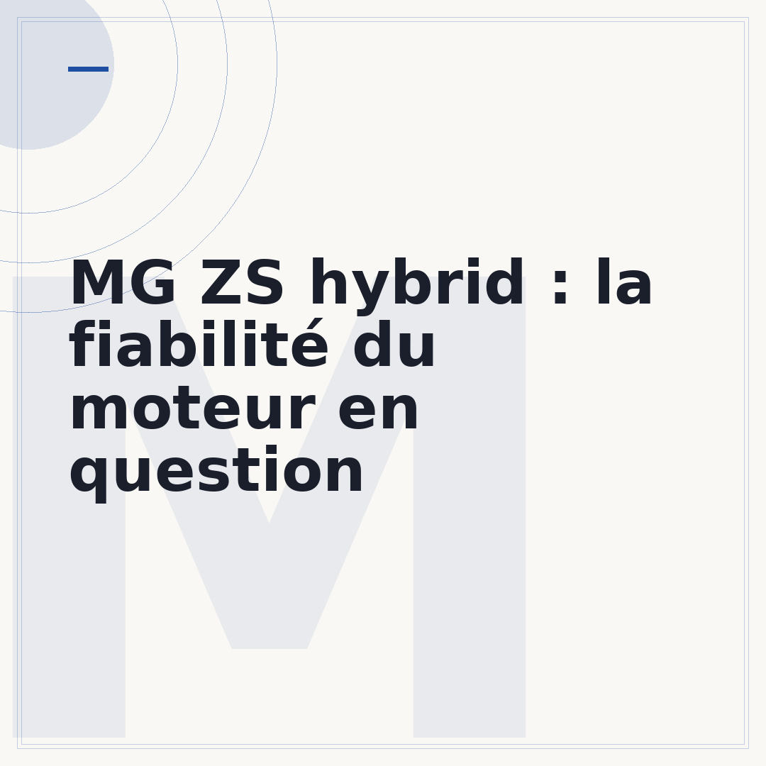 MG ZS hybrid : la fiabilité du moteur en question