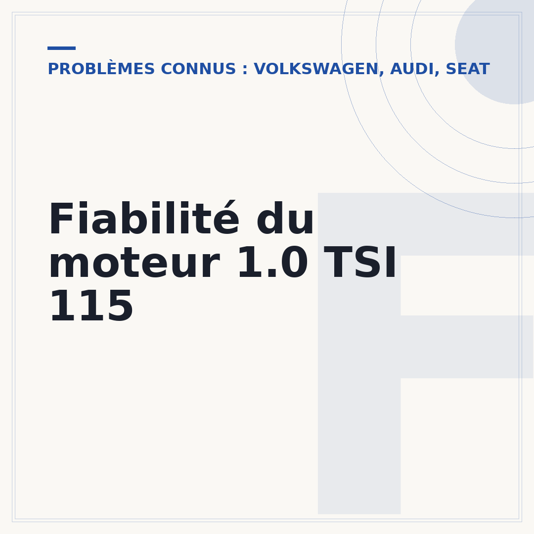 Fiabilité du moteur 1.0 TSI 115