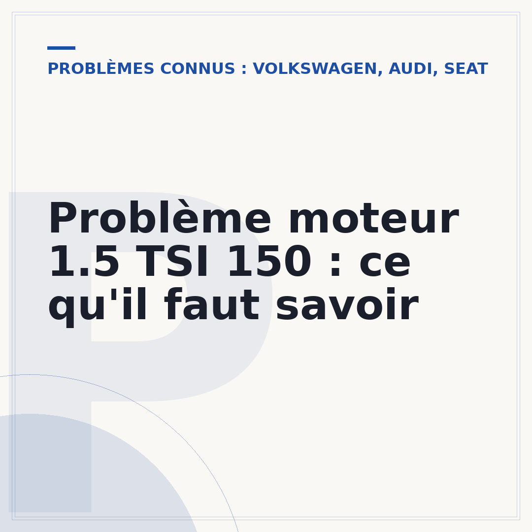 Problème moteur 1.5 TSI 150 : ce qu'il faut savoir