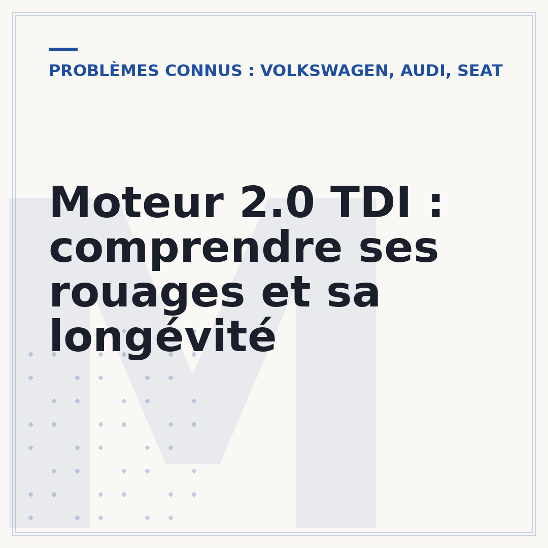 Moteur 2.0 TDI : comprendre ses rouages et sa longévité