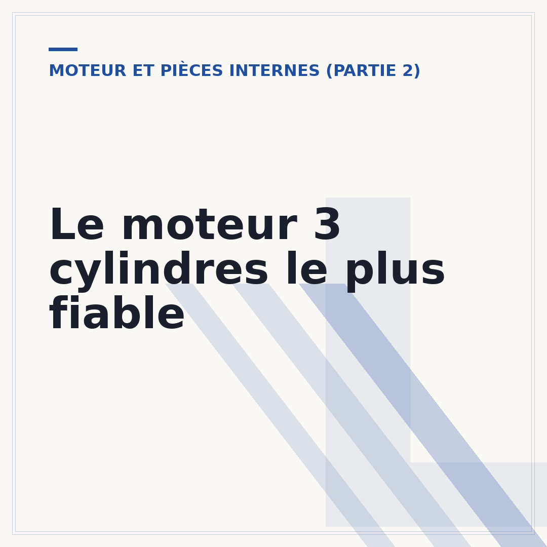 Le moteur 3 cylindres le plus fiable