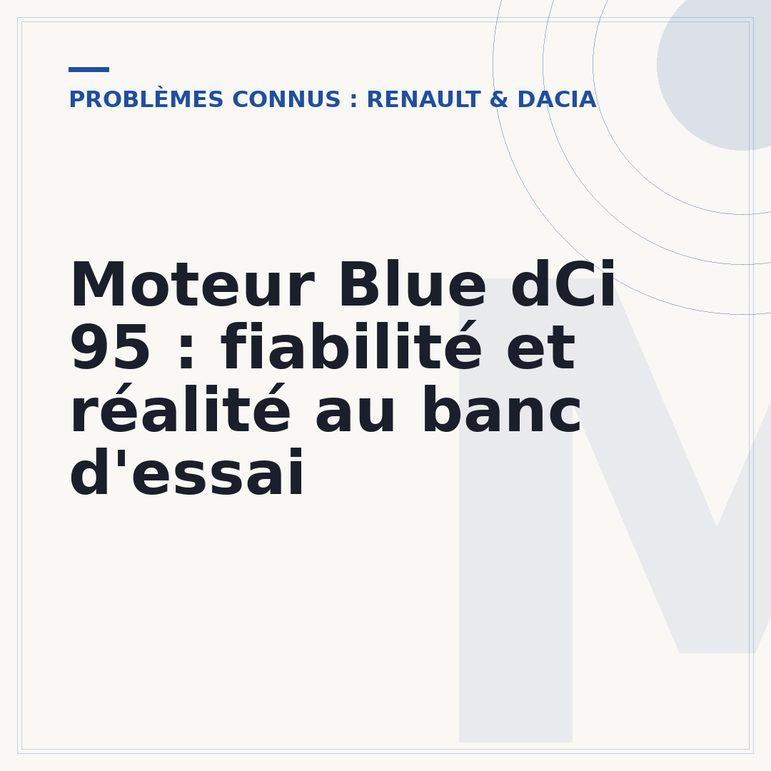Moteur Blue dCi 95 : fiabilité et réalité au banc d'essai