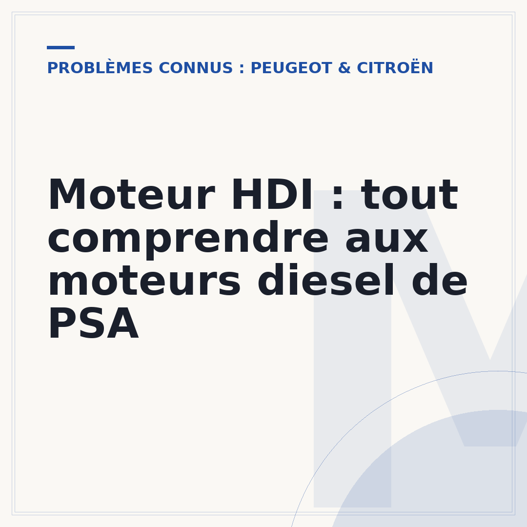 Moteur HDI : tout comprendre aux moteurs diesel de PSA