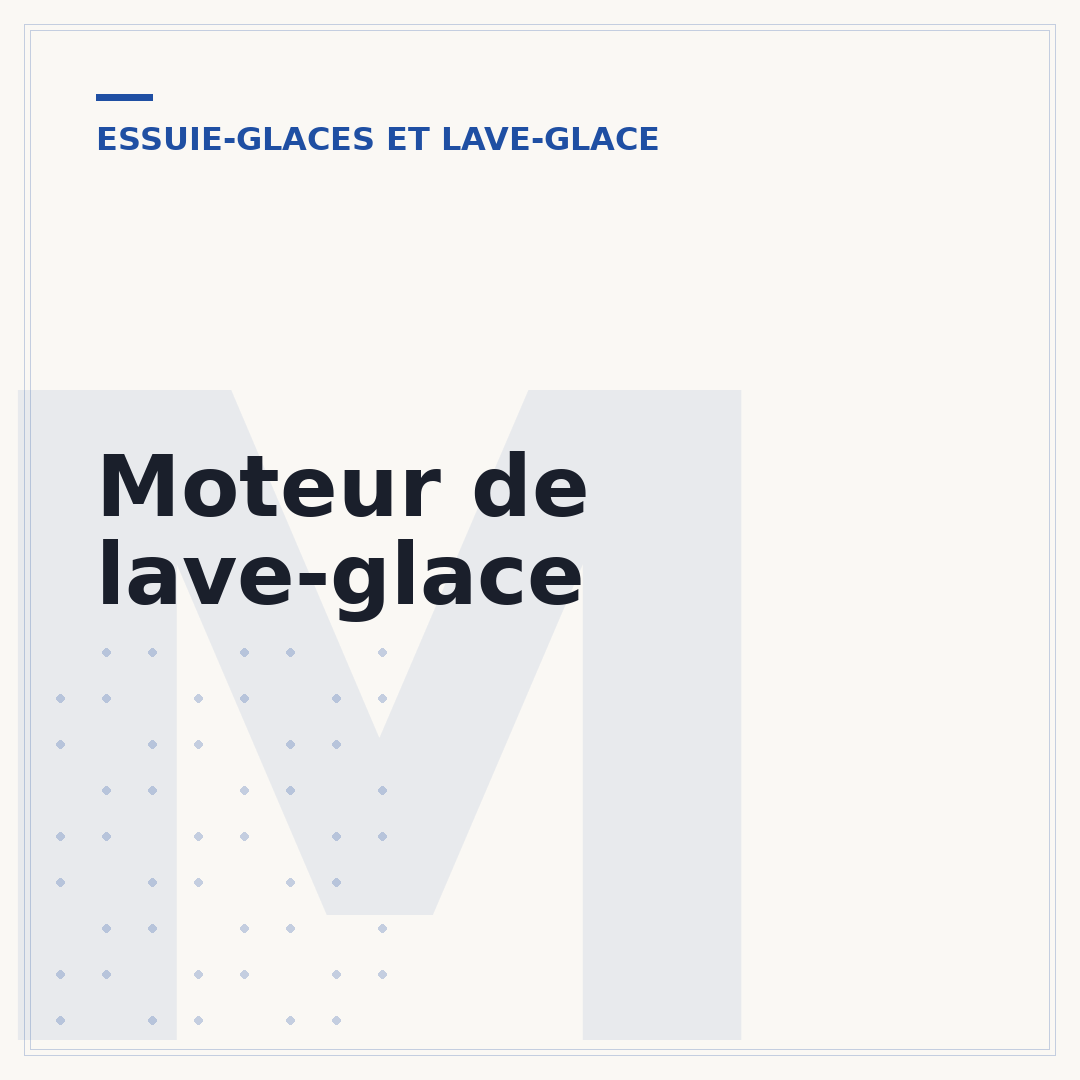 Moteur de lave-glace