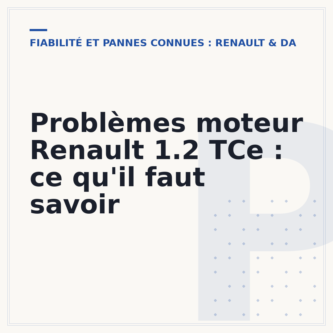 Problèmes moteur Renault 1.2 TCe : ce qu'il faut savoir
