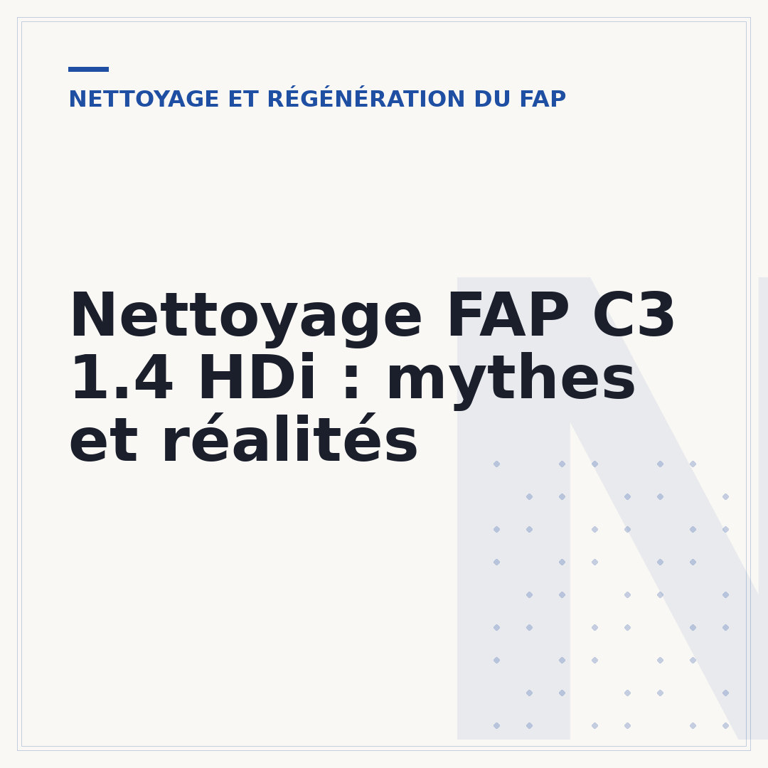 Nettoyage FAP C3 1.4 HDi : mythes et réalités