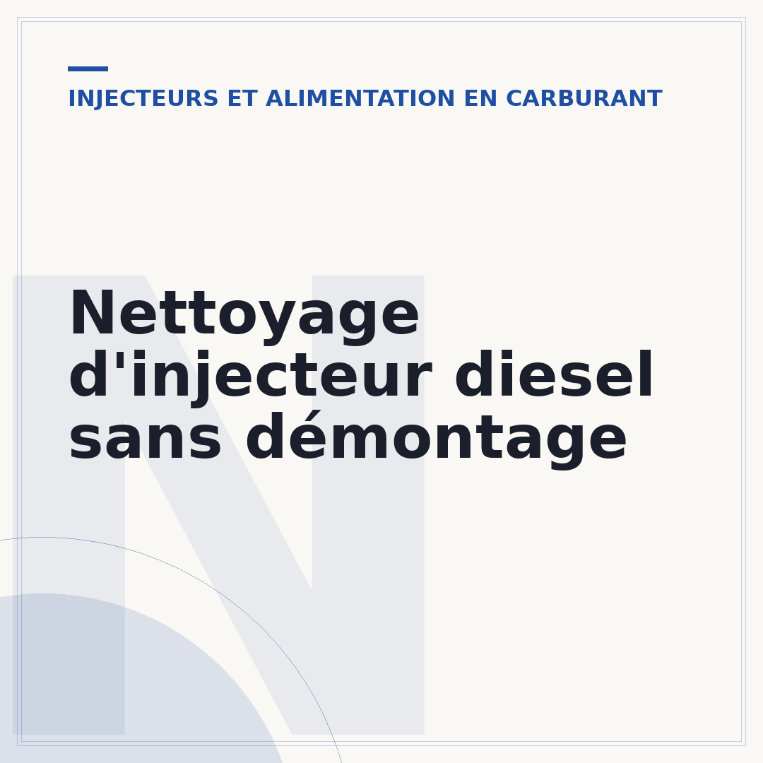 Nettoyage d'injecteur diesel sans démontage