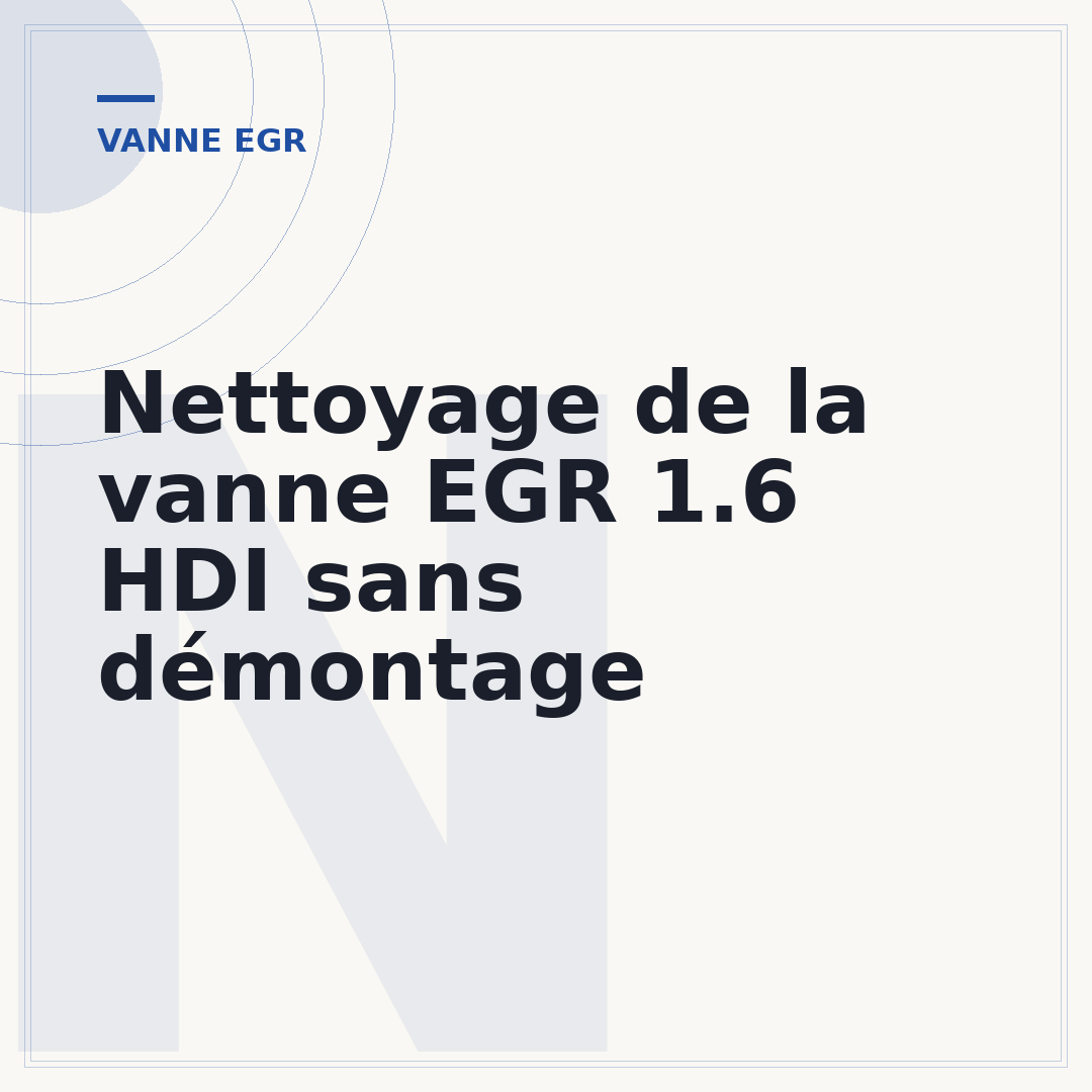 Nettoyage de la vanne EGR 1.6 HDI sans démontage