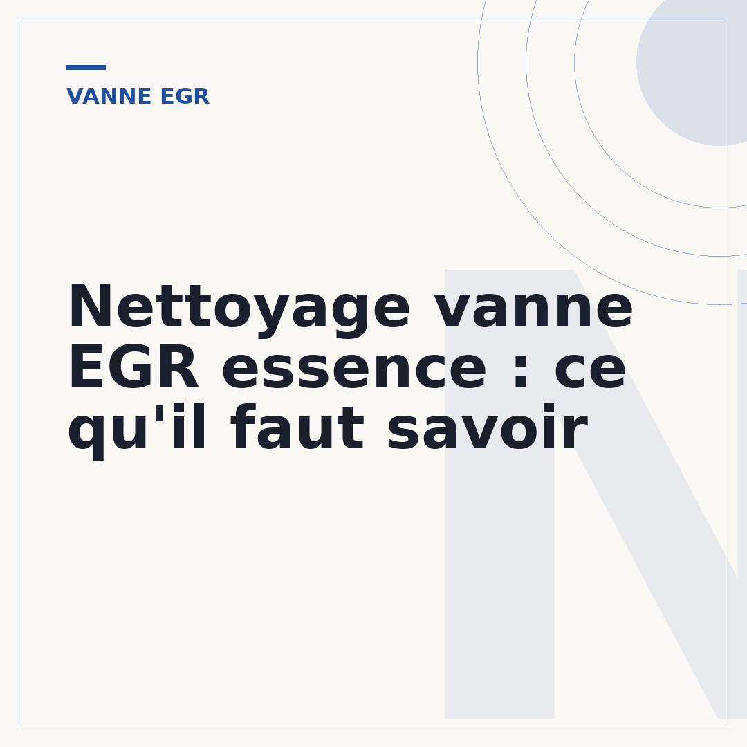 Nettoyage vanne EGR essence : ce qu'il faut savoir