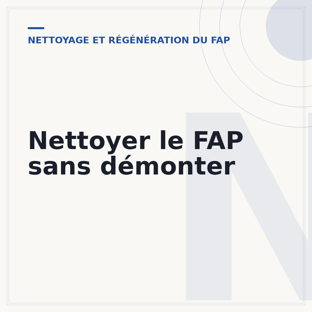 Nettoyer le FAP sans démonter