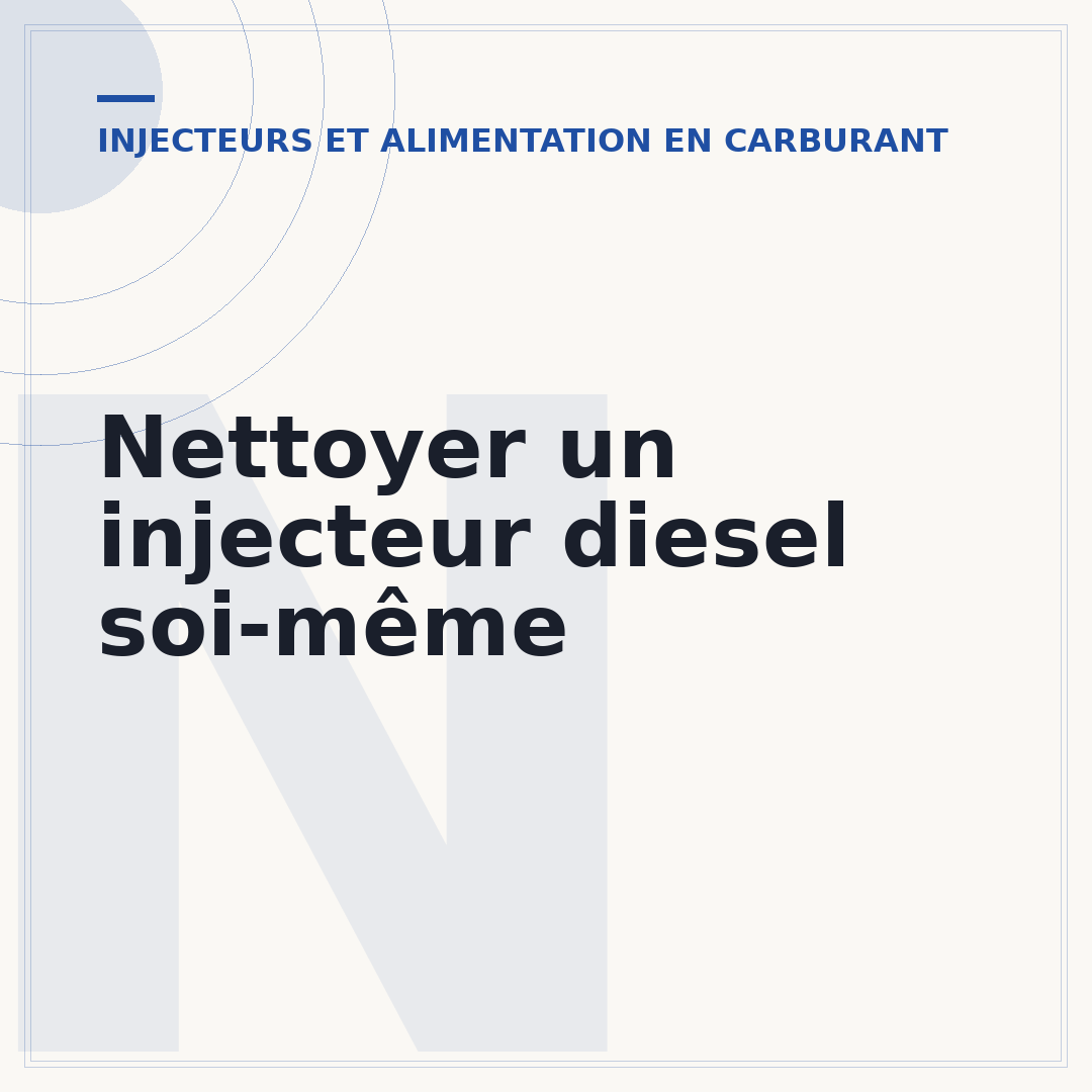 Nettoyer un injecteur diesel soi-même