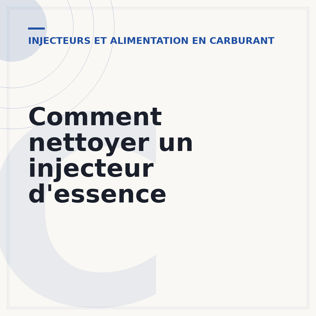 Comment nettoyer un injecteur d'essence