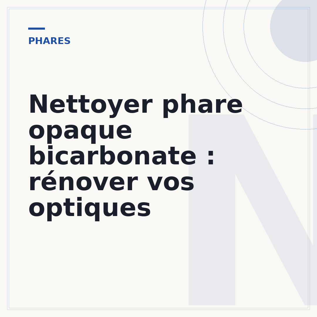 Nettoyer phare opaque bicarbonate : rénover vos optiques