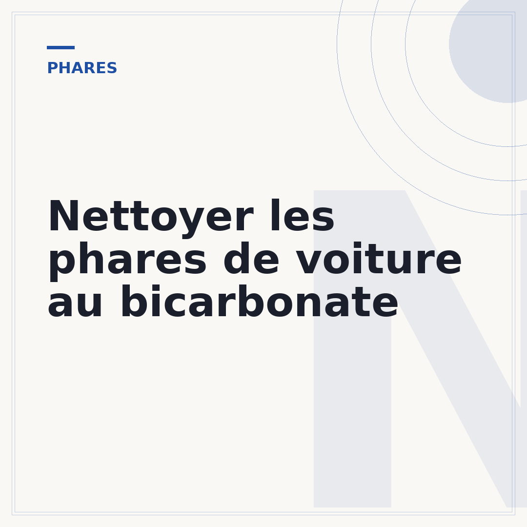 Nettoyer les phares de voiture au bicarbonate