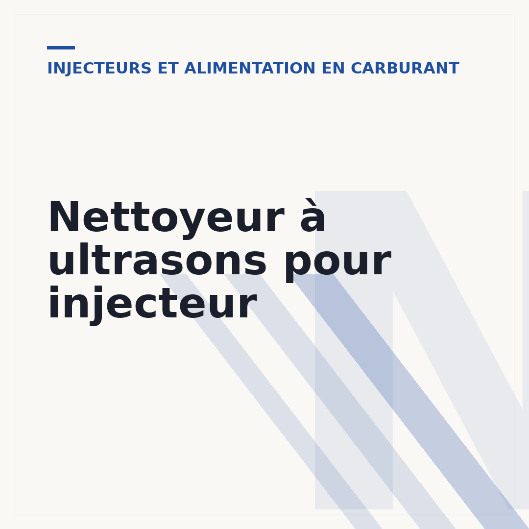 Nettoyeur à ultrasons pour injecteur