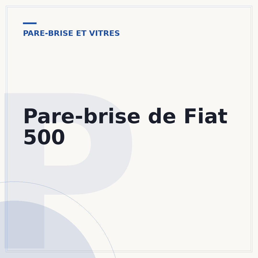 Pare-brise de Fiat 500