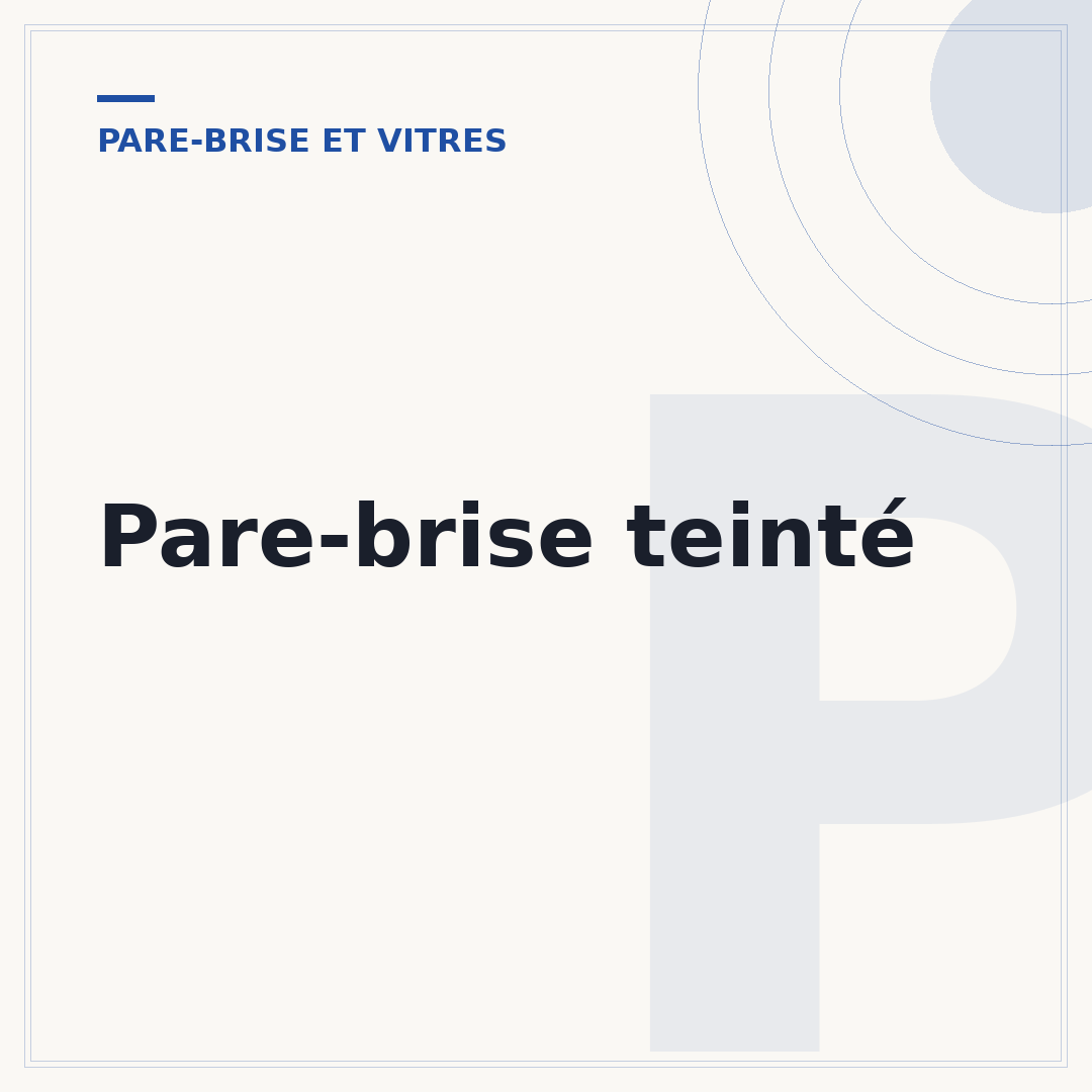 Pare-brise teinté