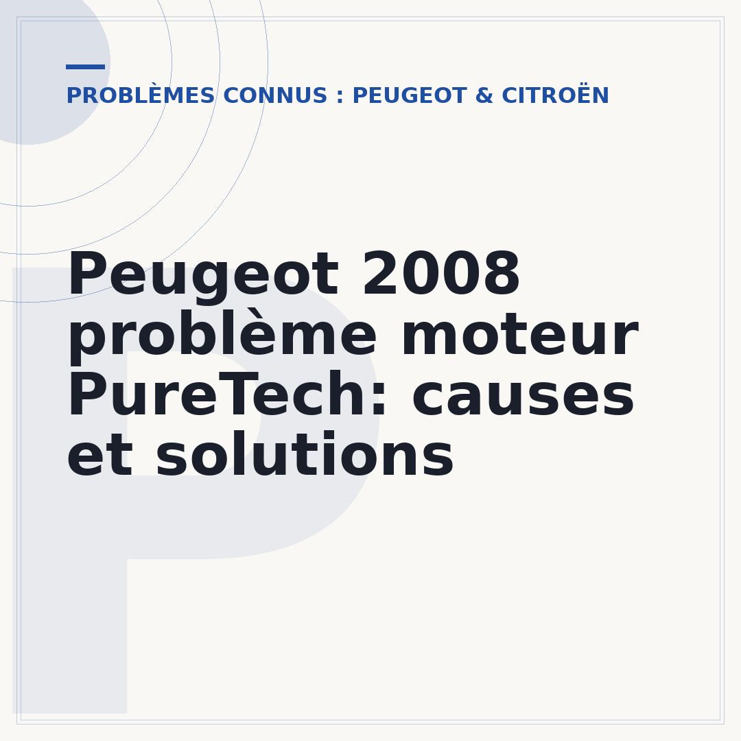 Peugeot 2008 problème moteur PureTech: causes et solutions