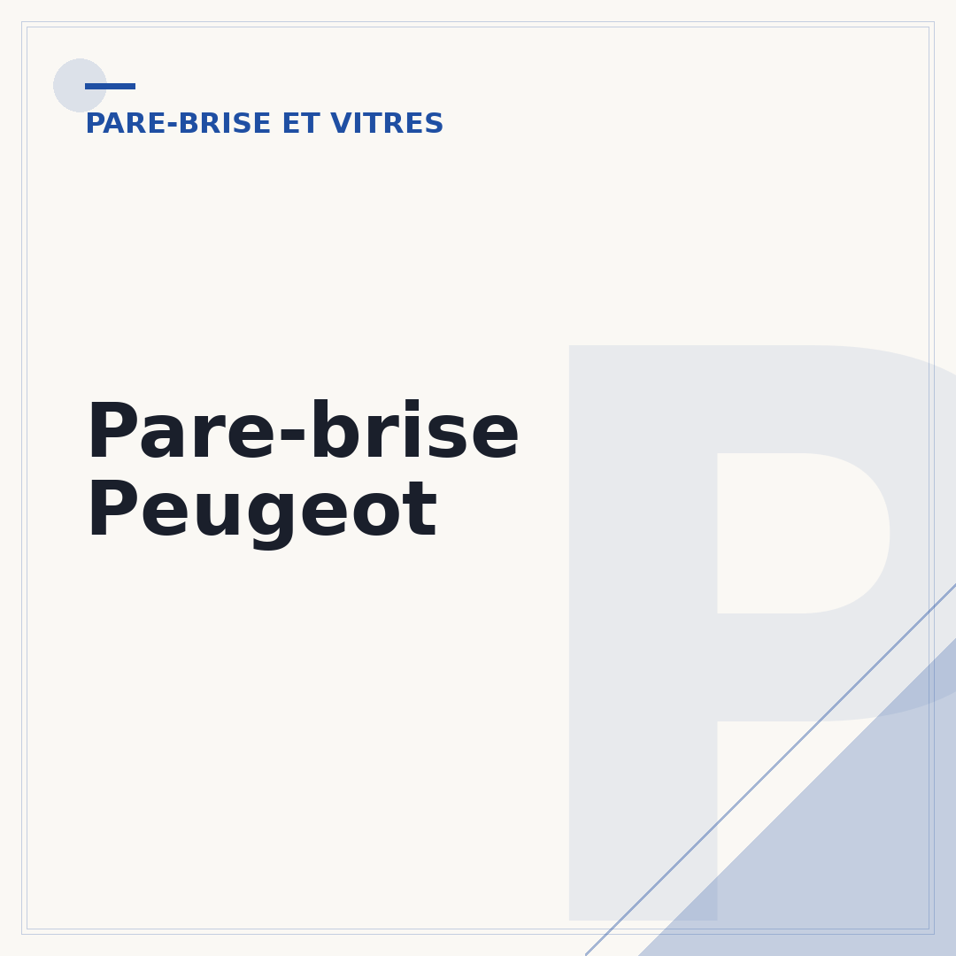 Pare-brise Peugeot