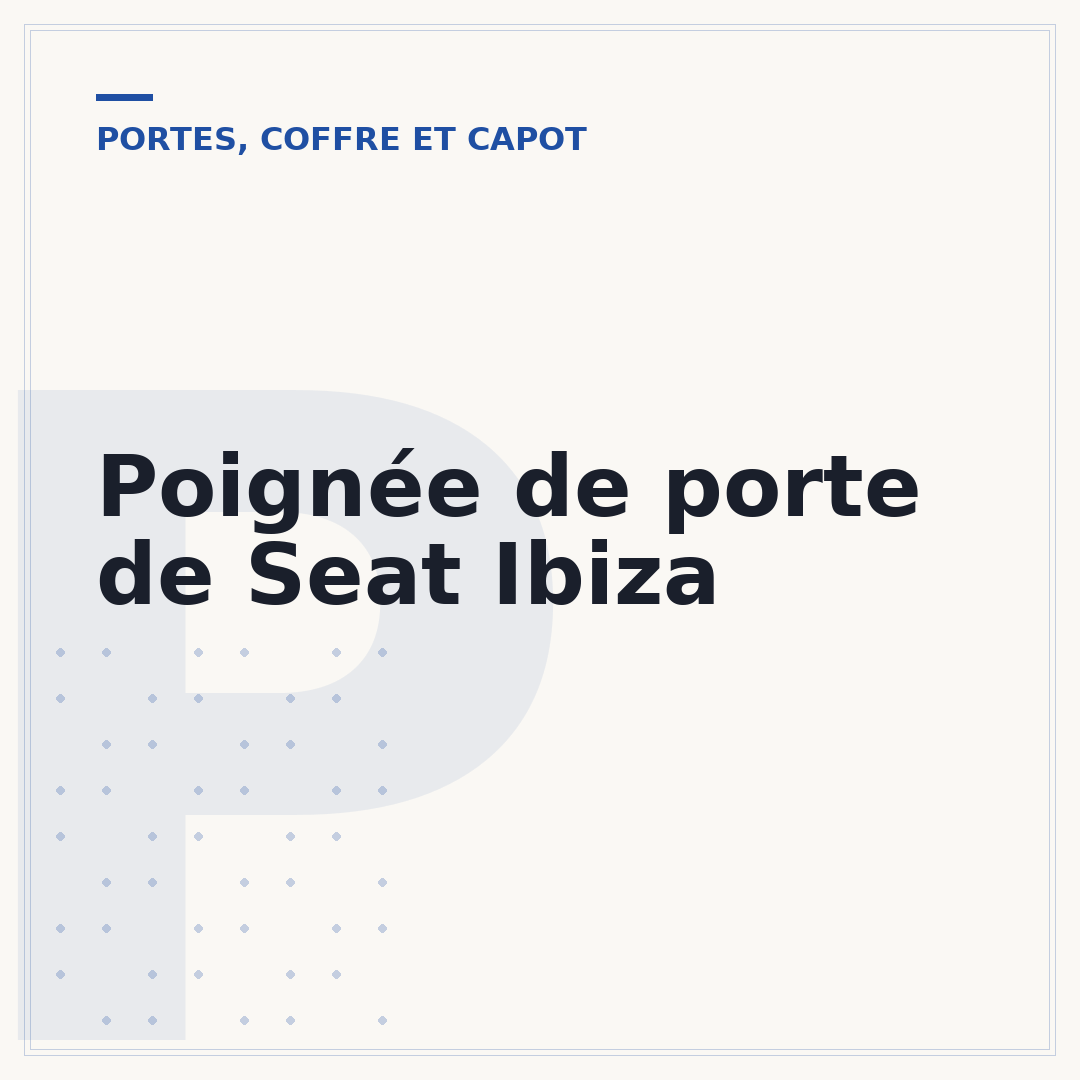 Poignée de porte de Seat Ibiza