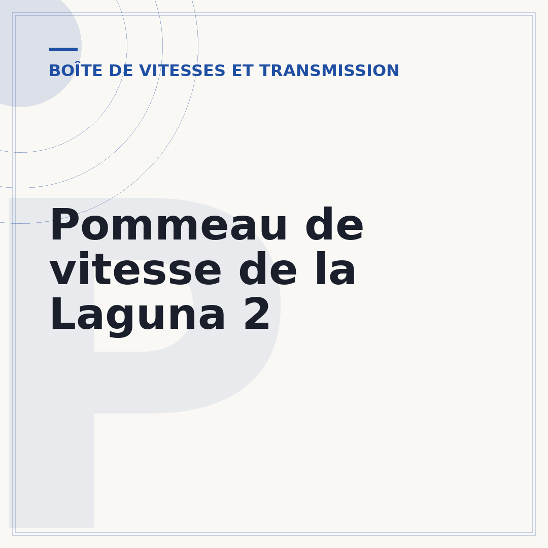 Pommeau de vitesse de la Laguna 2
