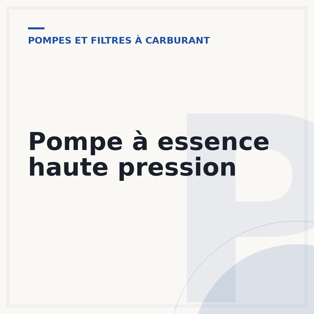 Pompe à essence haute pression