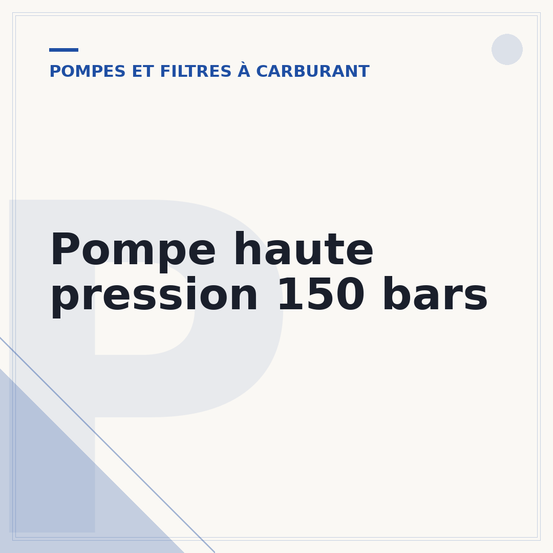 Pompe haute pression 150 bars