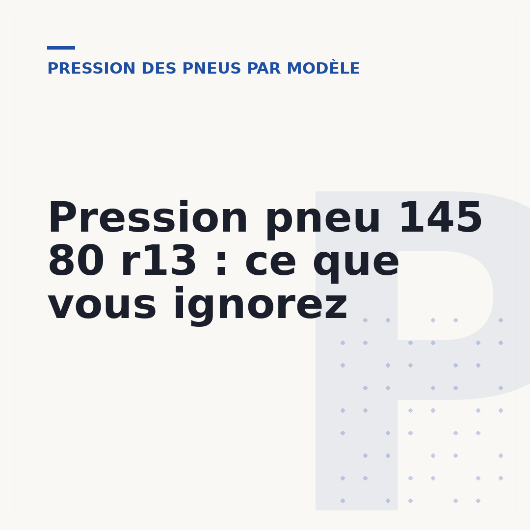 Pression pneu 145 80 r13 : ce que vous ignorez