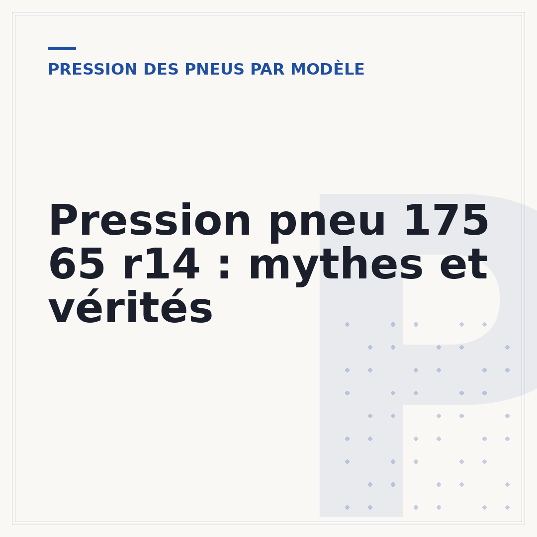 Pression pneu 175 65 r14 : mythes et vérités