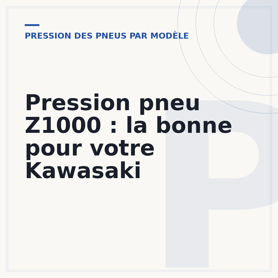 Pression pneu Z1000 : la bonne pour votre Kawasaki