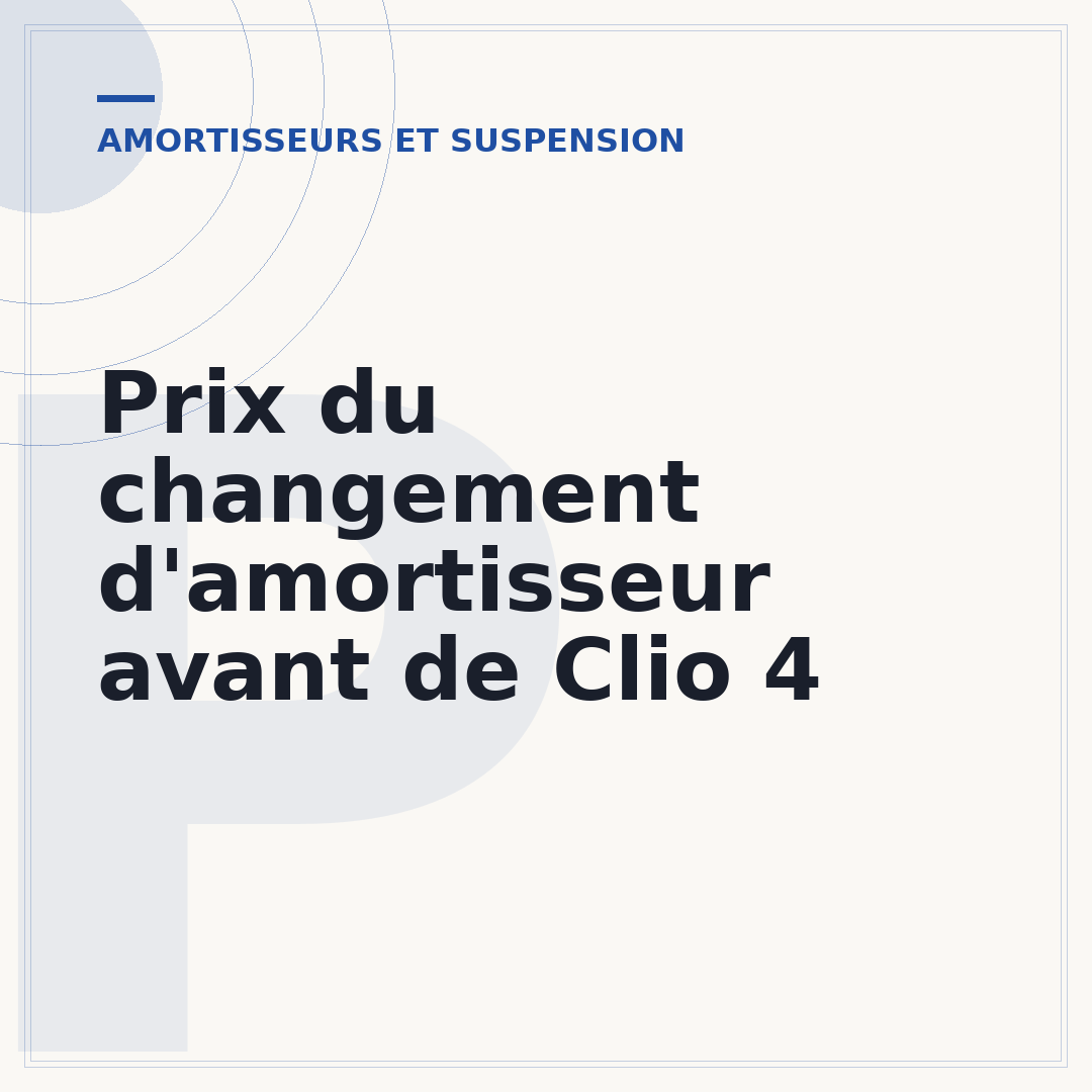 Prix du changement d'amortisseur avant de Clio 4