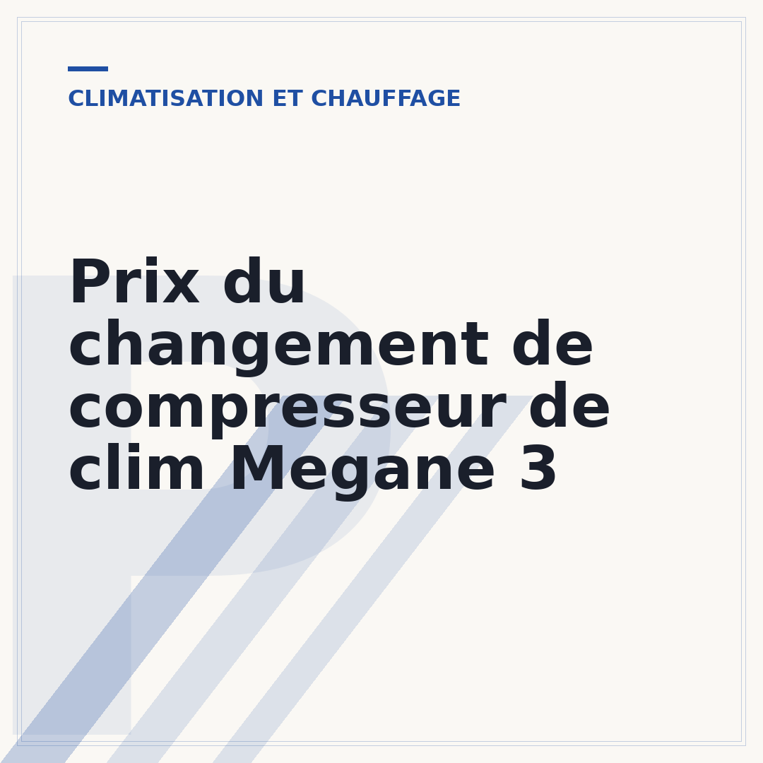 Prix du changement de compresseur de clim Megane 3