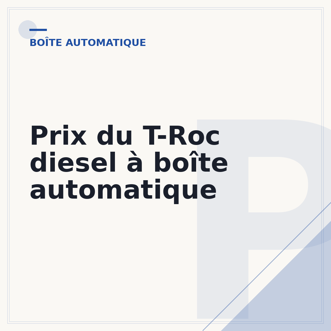 Prix du T-Roc diesel à boîte automatique