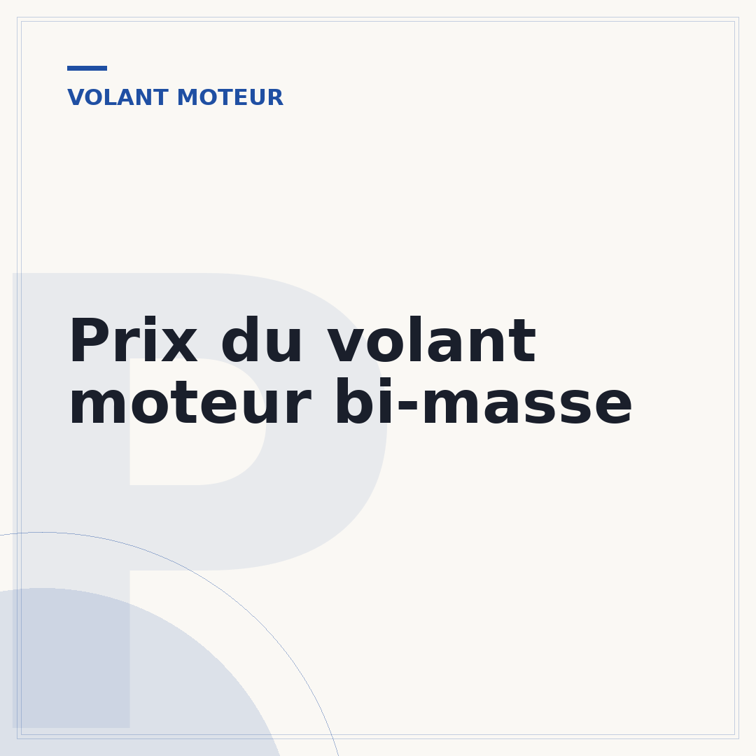 Prix du volant moteur bi-masse