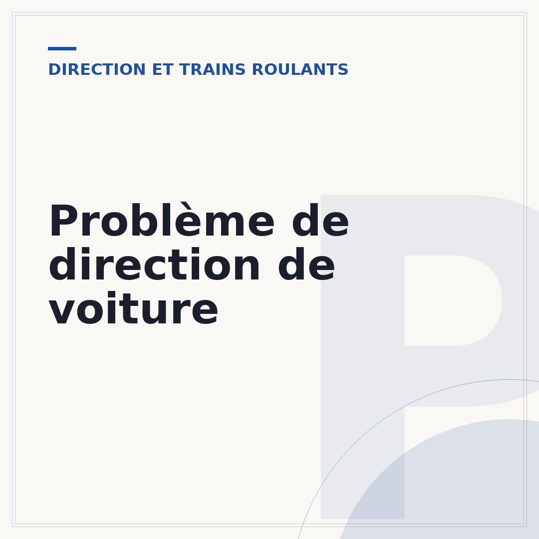 Problème de direction de voiture